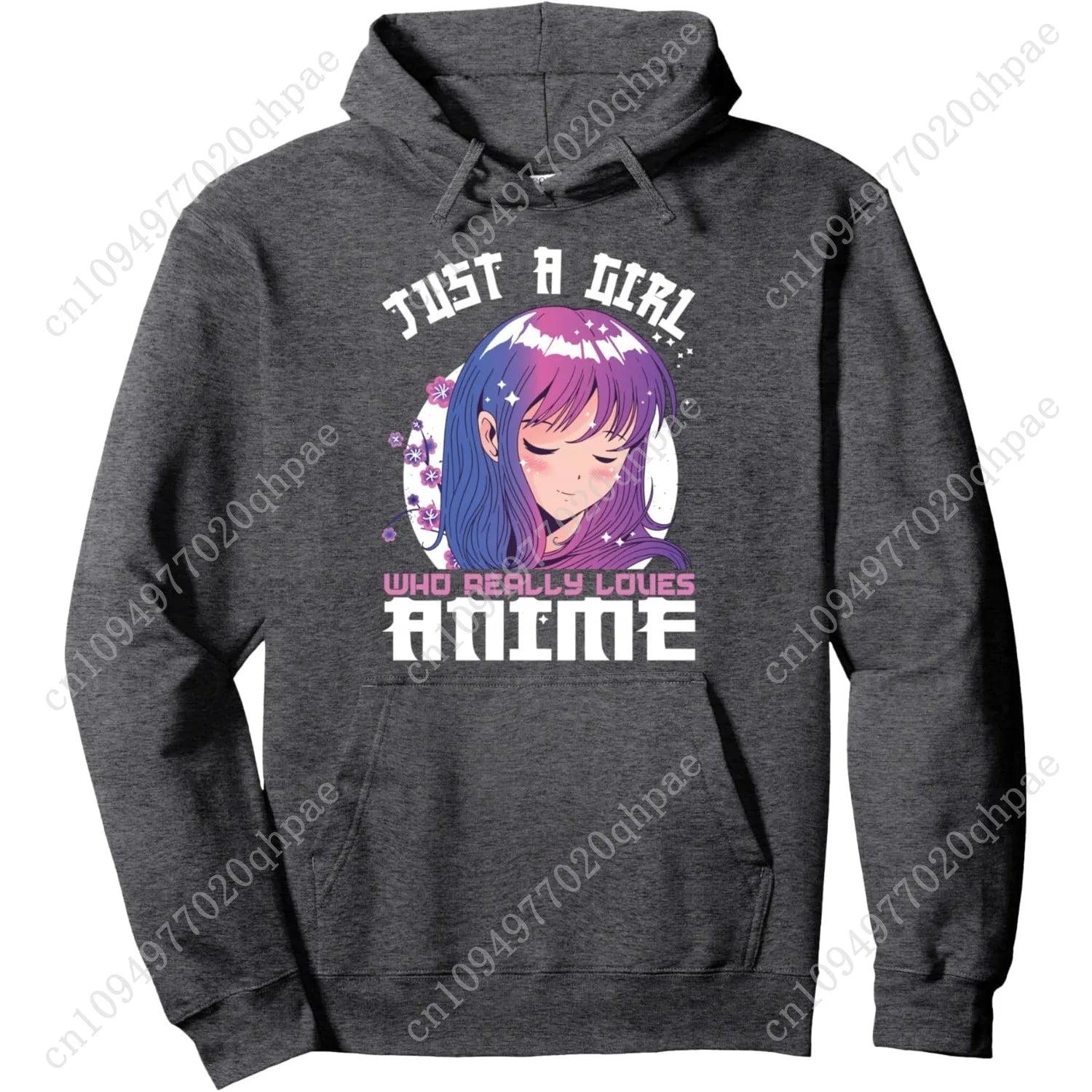 Anime Gifts for Teen Girls Just A Girl Who Loves Anime Pullover Hoodie