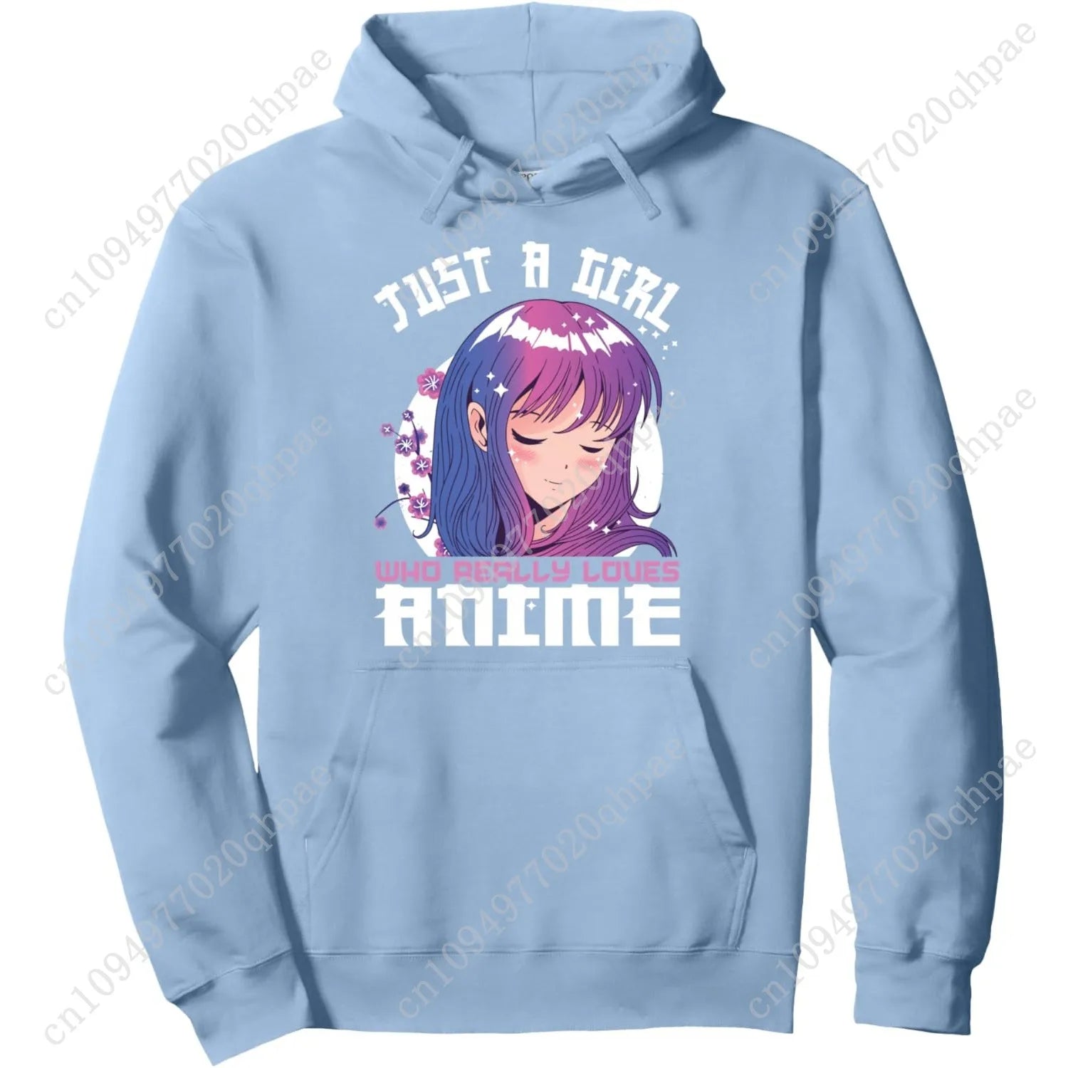 Anime Gifts for Teen Girls Just A Girl Who Loves Anime Pullover Hoodie