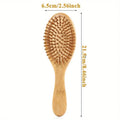 Natural bamboo paddle comb air cushion comb scalp massage anti-static tangle free comb,Special for real hair wigs